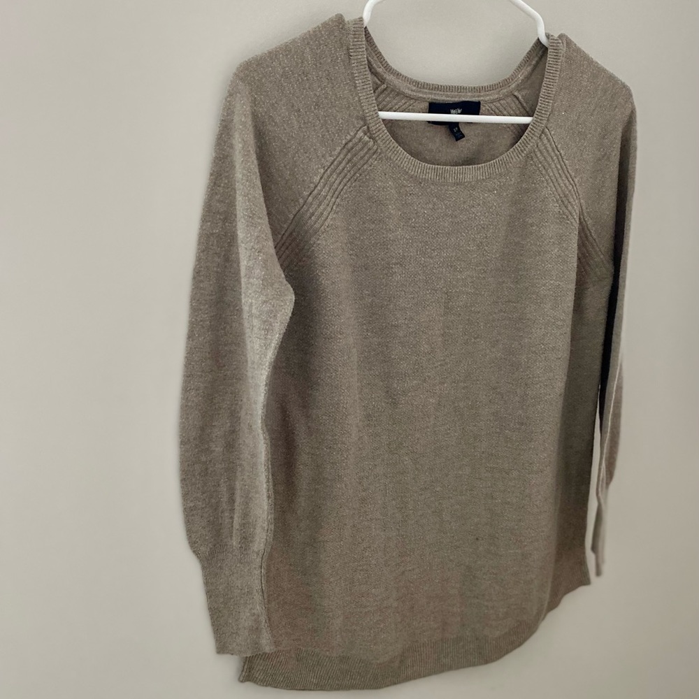 Mossimo S Beige Long Sleeve Sweater